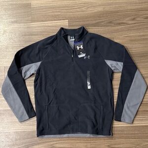 Under Armour Men's Fleece Performance Jacket in Black and Gray